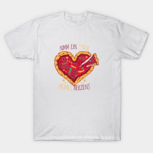 Pizza Heart Design T-Shirt